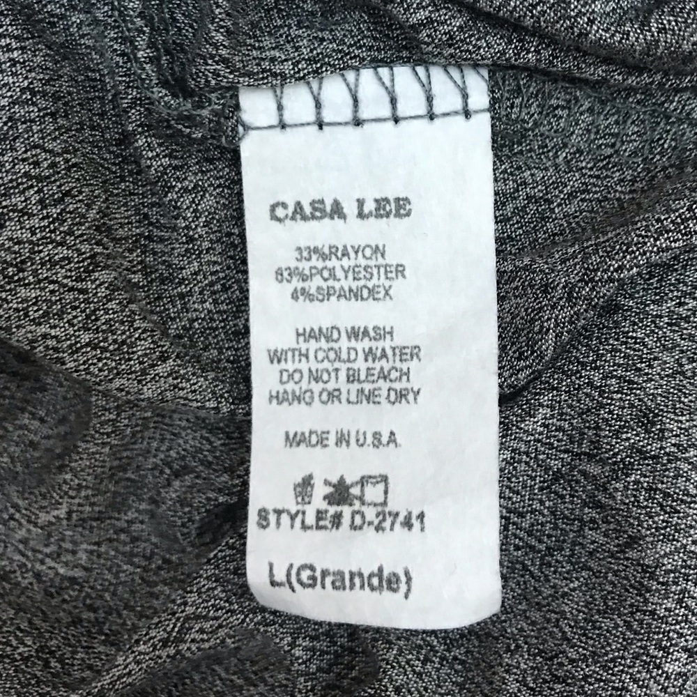 Casa Lee Grey Dolman Tunic - L - Picture 6 of 6
